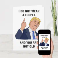 Happy Canada Day Funny Trump Hat Humor Card