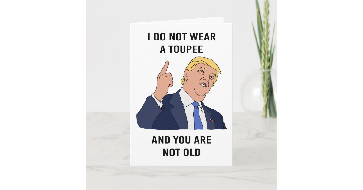 Happy Canada Day Funny Trump Hat Humor Card