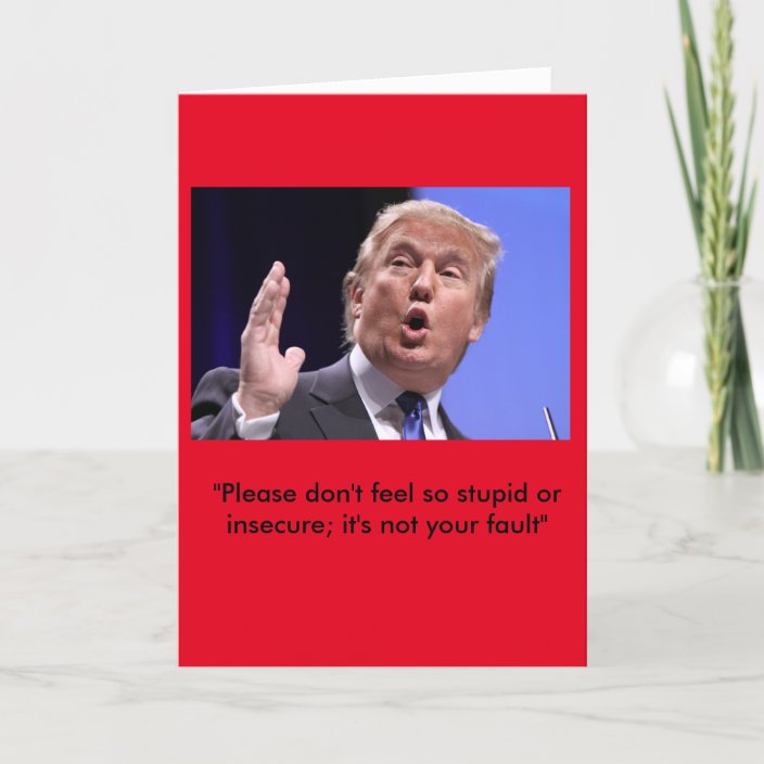 Donald trump birthday card