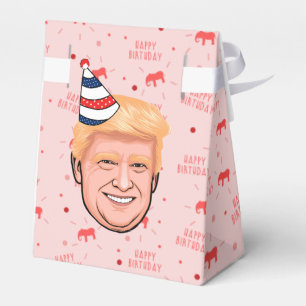 DONALD TRUMP BIRTHDAY FAVOR BOXES