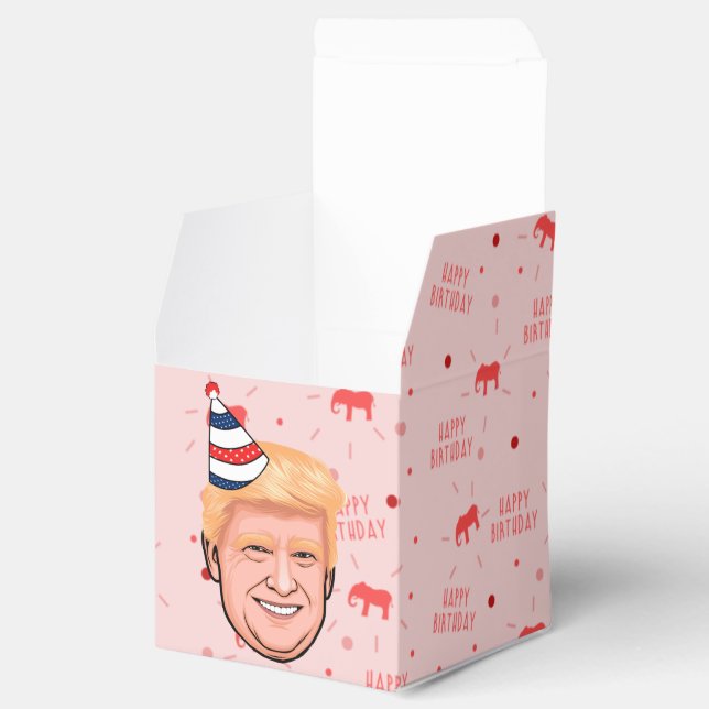 DONALD TRUMP BIRTHDAY FAVOR BOXES (Opened)