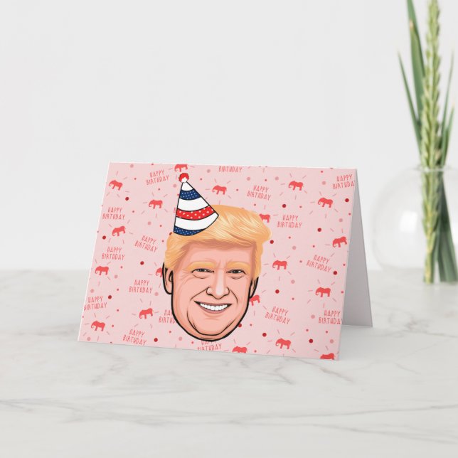 DONALD TRUMP BIRTHDAY THANK YOU CARD (Front)