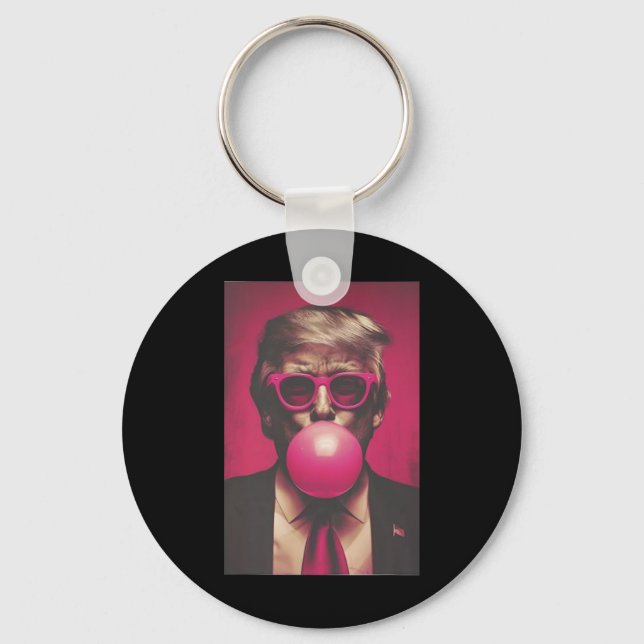 Donald Trump Bubble Gum 2024  Keychain (Front)