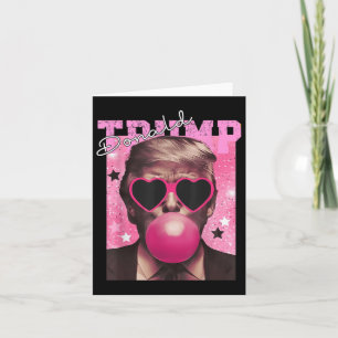 Donald Trump Bubble Gum Pink Sungles  Card