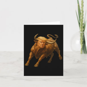 Donald Trump Bull Shirt - Wild With President Trum Card