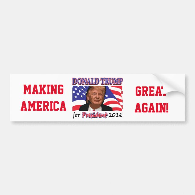Donald Trump Bumper Sticker (Front)