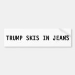 Donald Trump Bumper Sticker - Skis In Jeans at Zazzle