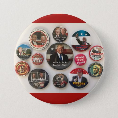 Donald Trump Button Collage