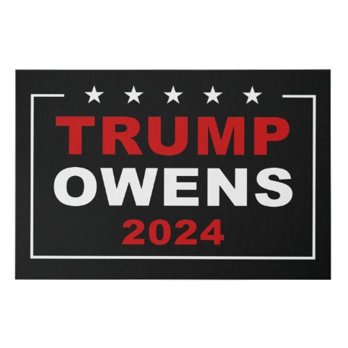 Donald Trump  Candace Owens 2024 USA Election Faux Canvas Print