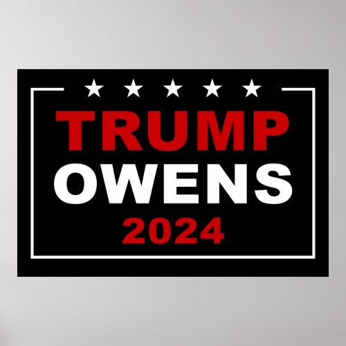 Donald Trump  Candace Owens 2024 USA Election Poster