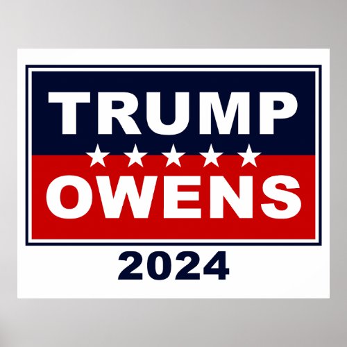 Donald Trump  Candace Owens 2024 USA Presidential Poster