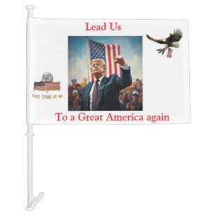 Donald Trump Car Flag