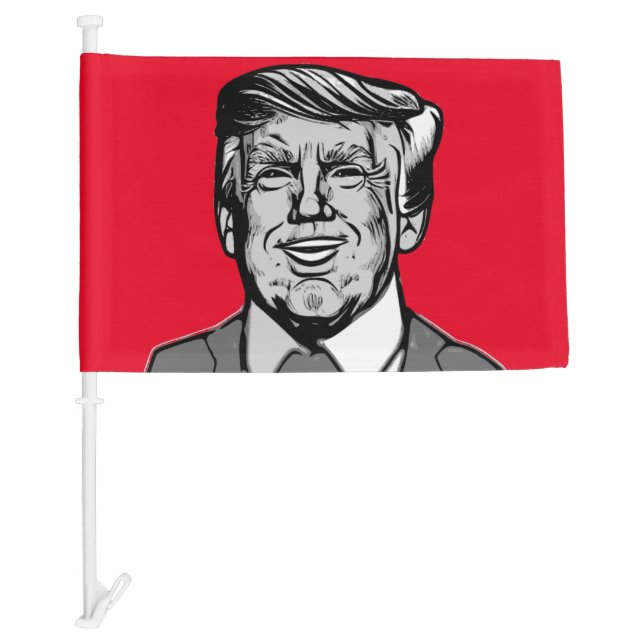 DONALD TRUMP  CAR FLAG (Front)