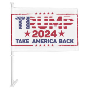 Donald Trump Car Flag 2024
