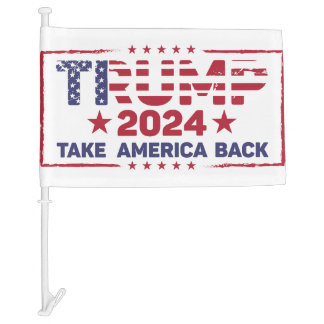 Donald Trump Car Flag 2024