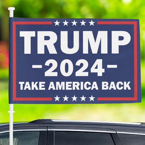 Donald Trump Car Flag 2024 