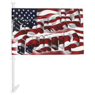Donald Trump car flag 2024.