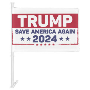 Donald Trump Car Flag 2024