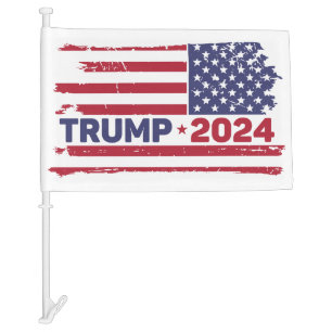 Donald Trump Car Flag 2024