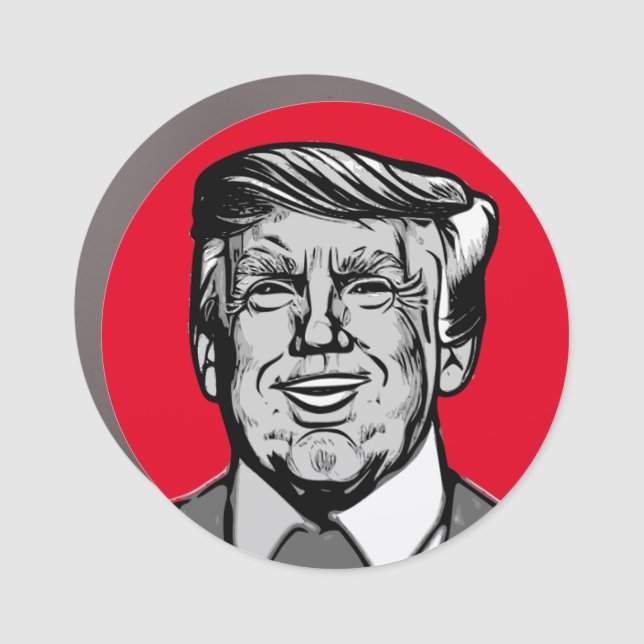 DONALD TRUMP  CAR MAGNET (Front)