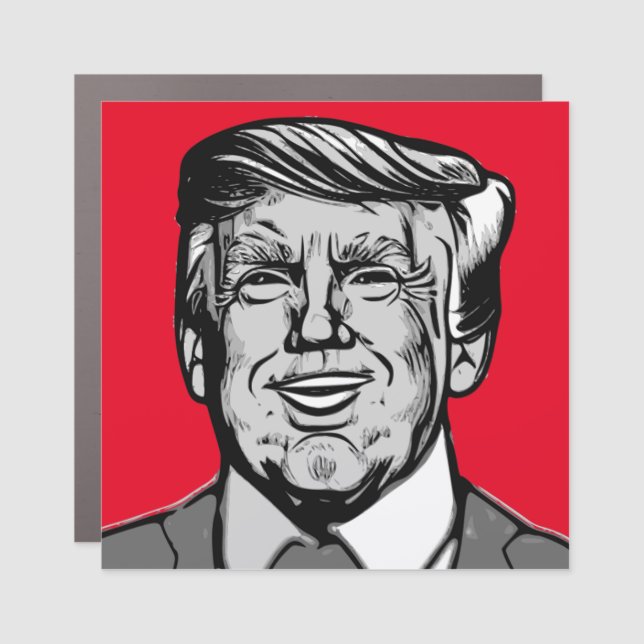 DONALD TRUMP  CAR MAGNET (Front)