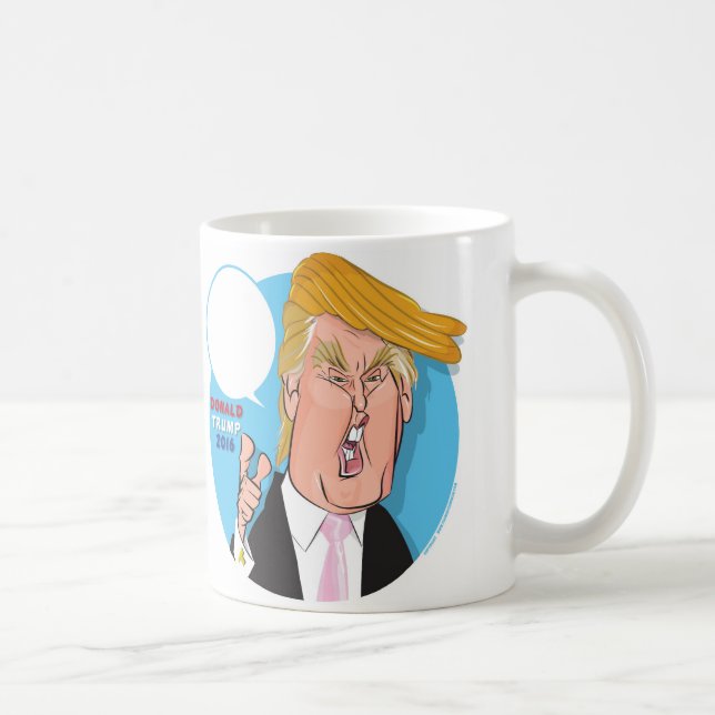 Donald Trump Cartoon Coffee Mug -you write caption (Right)