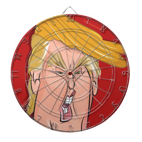 Donald Trump Cartoon Dartboard