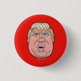 Donald Trump cartoon face 2016 button/pin Button