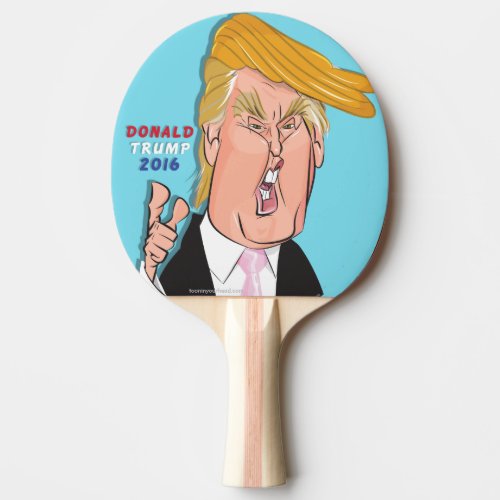 Donald Trump Cartoon Ping Pong Paddle