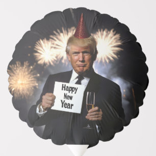 Donald Trump Celebrates New Year’s in Style Balloon