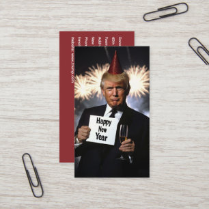 Donald Trump Celebrates New Year’s in Style Business Card
