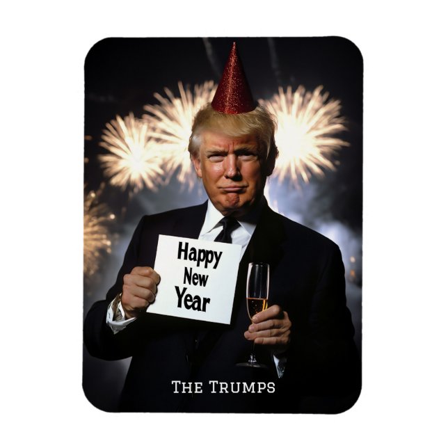 Donald Trump Celebrates New Year’s in Style Magnet (Vertical)