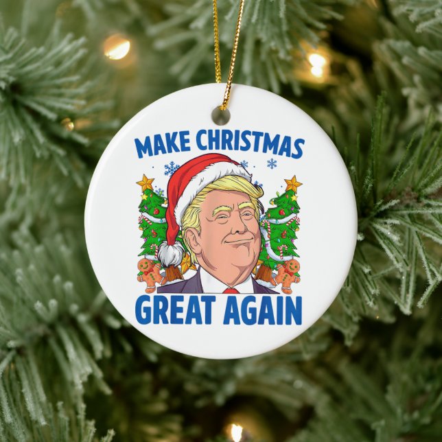 Donald Trump Ceramic Ornament (Tree)