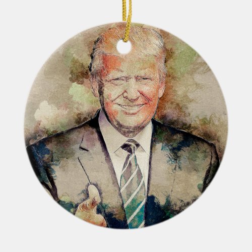 Donald Trump Ceramic Ornament