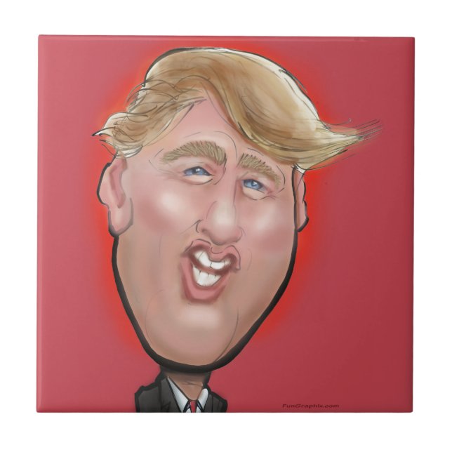 Donald Trump Ceramic Tile (Front)