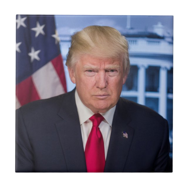 DONALD TRUMP CERAMIC TILE (Front)