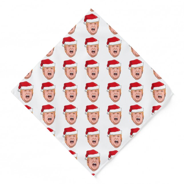 DONALD TRUMP Christmas Bandana (Front)