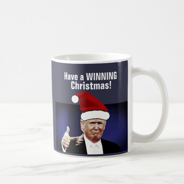Donald Trump Christmas Coffee Mugs, WINNING Coffee Mug (Right)