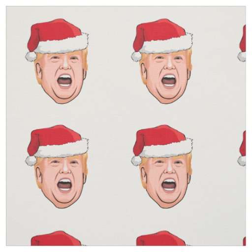 DONALD TRUMP Christmas Fabric