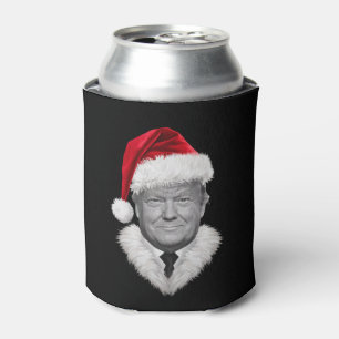 Donald Trump Christmas Funny Santa Hat Gift  Can Cooler