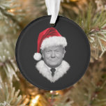 Donald Trump Christmas Funny Santa Hat Gift  Ornament<br><div class="desc">Donald Trump Christmas Funny Santa Hat Gift</div>