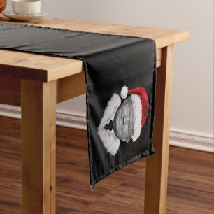 Donald Trump Christmas Funny Santa Hat Gift  Short Table Runner