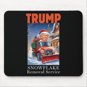Donald Trump Christmas Funny Snowflake Removal  Mouse Pad