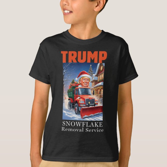 Donald Trump Christmas Funny Snowflake Removal  T-Shirt (Front)