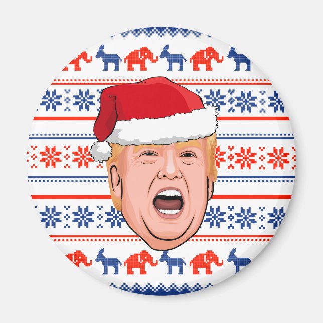 DONALD TRUMP Christmas Magnet (Front)