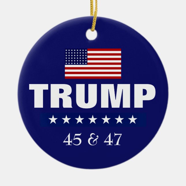 DONALD TRUMP CHRISTMAS ORNAMENT (Front)