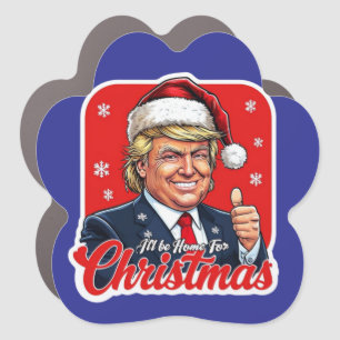 Donald Trump Christmas Santa Claus Art Car Magnet