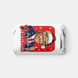 Donald Trump Christmas Santa Claus Art Hershey's Miniatures