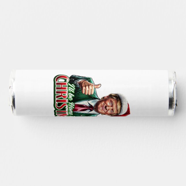 Donald Trump Christmas Santa Hat Thumbs Up Breath Savers® Mints (Front)