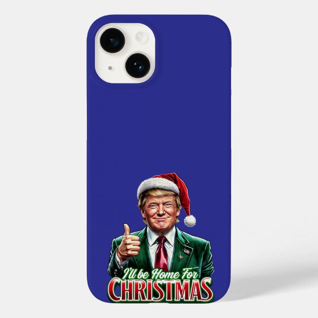 Donald Trump Christmas Santa Hat Thumbs Up Case-Mate iPhone Case (Back)